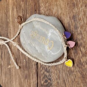 Pura vida hearts melody colorful trio bracelet B3215‎